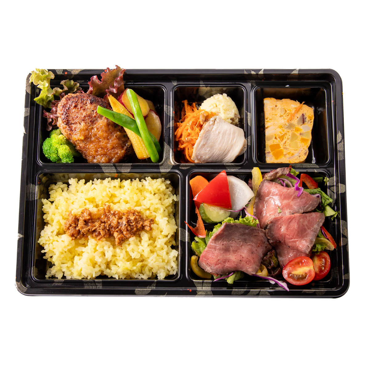 霧降高原牛ローストビーフ&和牛入り和風ハンバーグ弁当