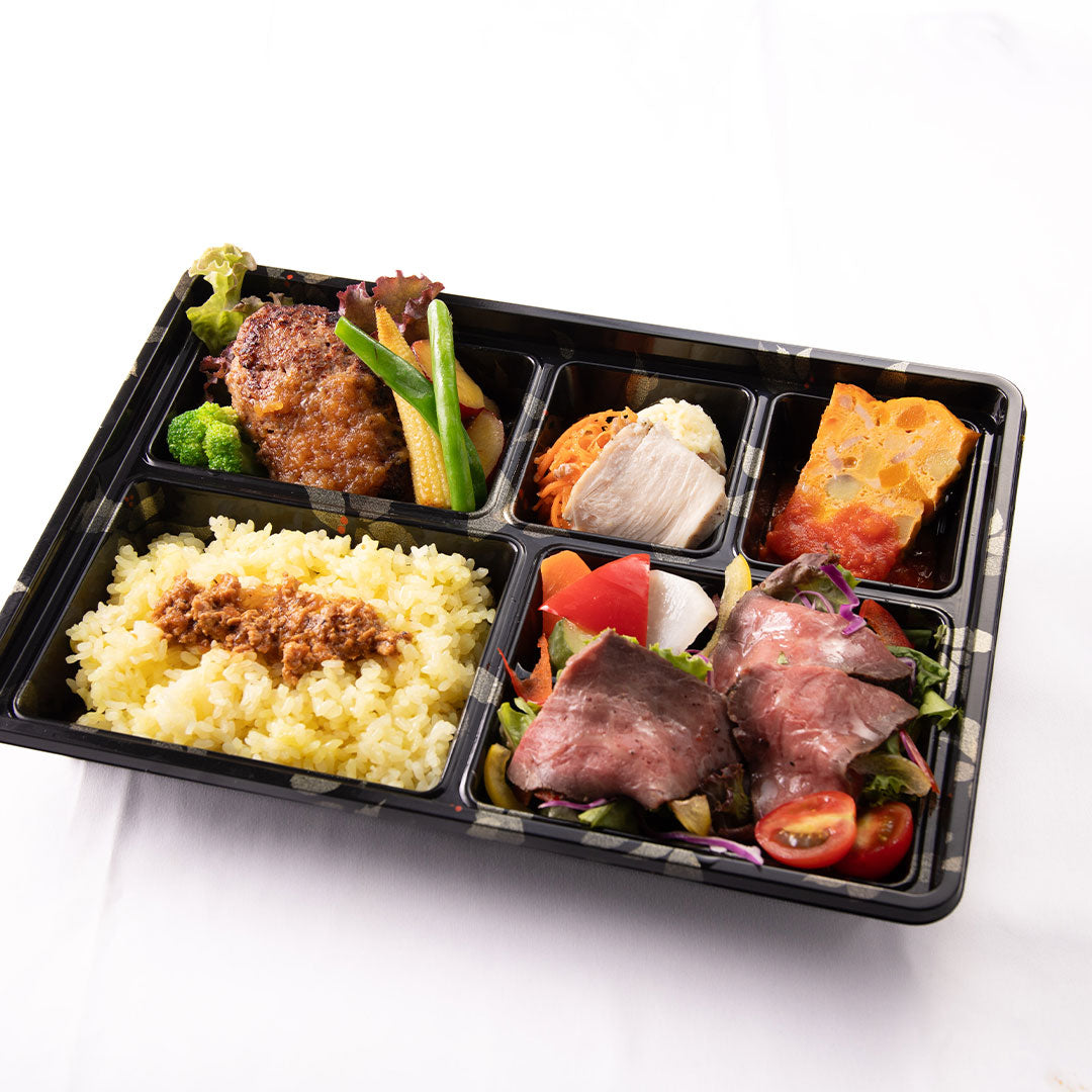 霧降高原牛ローストビーフ＆和牛入り和風ハンバーグ弁当